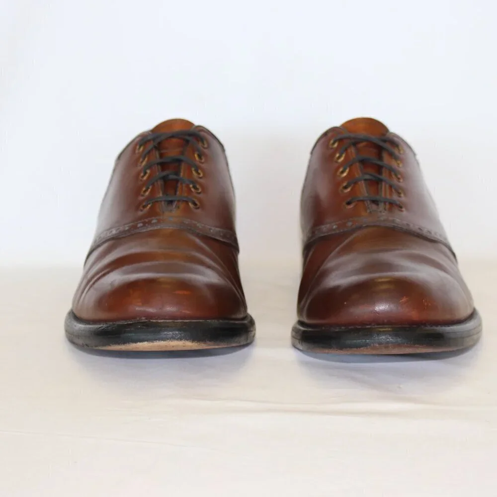 Cole Haan Men's Cognac Brown Oxford Dress Shoe Size 8